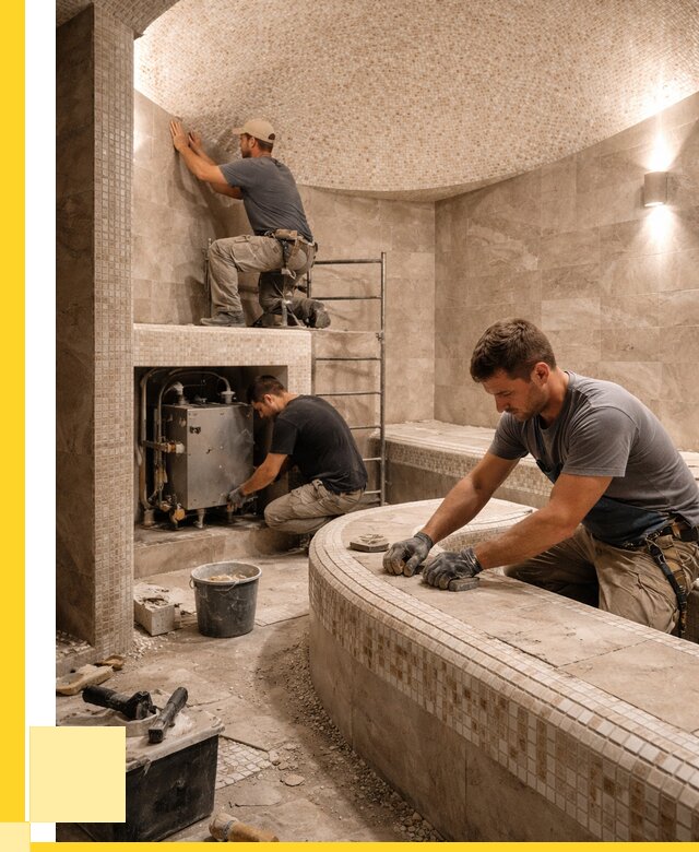 Монтаж хамамов под ключ в Камышине от 256900 р. ЭриданКмш