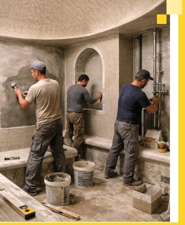 Профессиональный монтаж хамамов под ключ в Камышине с гарантией