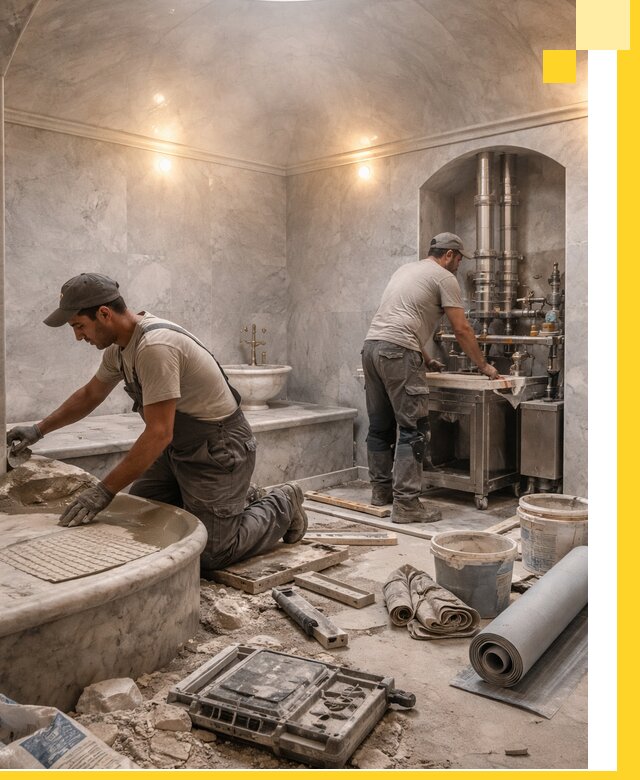 Строительство турецких бань хаммам под ключ в Камышине