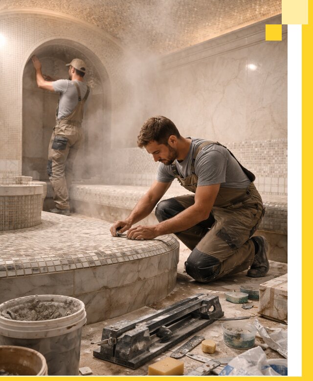 Профессиональный дизайн хамама и SPA под ключ в Камышине