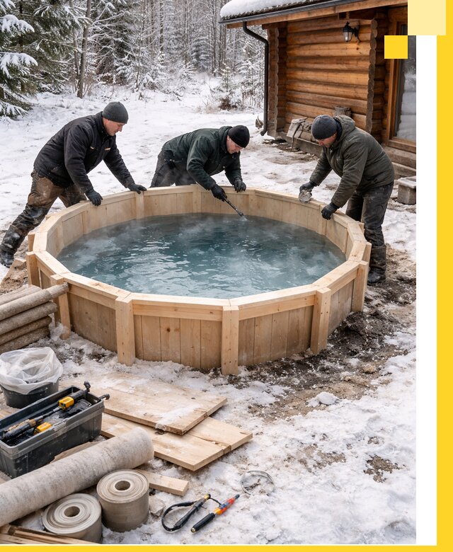 Изготовление и установка ледяных купелей под ключ в Камышине