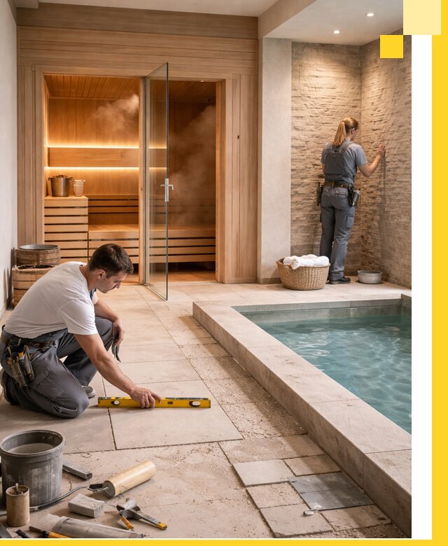 Комплексный дизайн и отделка интерьеров SPA под ключ в Камышине